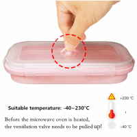 Kitchen Tools Collapsible Silicone Food Container Portable Bento Lunch Box Microware Home Outdoor Food Storage Containers Box