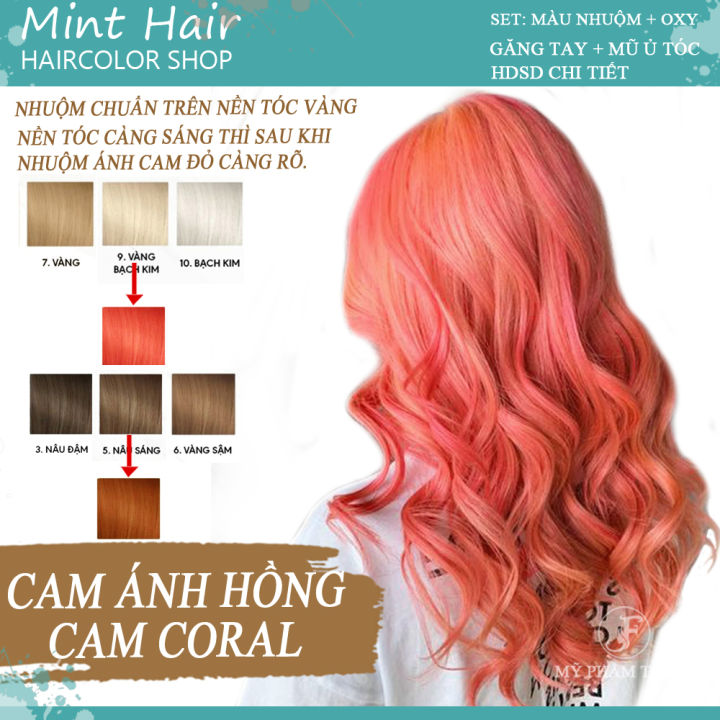 Nếu bạn đang muốn thay đổi kiểu tóc của mình, thì đừng bỏ qua kiểu tóc hồng ánh cam. Với màu sắc tươi sáng và cá tính, kiểu tóc này chắc chắn sẽ làm bạn nổi bật ở bất kỳ đâu. Hãy xem hình ảnh về kiểu tóc này để tìm kiếm cảm hứng cho bản thân.