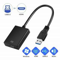 HD 1080P USB 3.0 to HDMI-compatible Adapter Drive Free External Graphics Card Cable Audio Video Converter for PC Laptop Monitor Cables