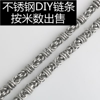 [COD] steel handmade stitching chain titanium faucet snake bone keel necklace bag wholesale