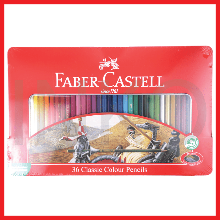FABER CASTELL CLASSIC COLOUR PENCILS IN TIN CASE 36L Lazada Indonesia