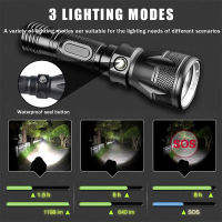 IPX8 Waterproof Grade T6L2 Scuba Diving Flashlight Professional 200M Underwater Torch Lamp Super 2600mAh 18650 Dive Lantern