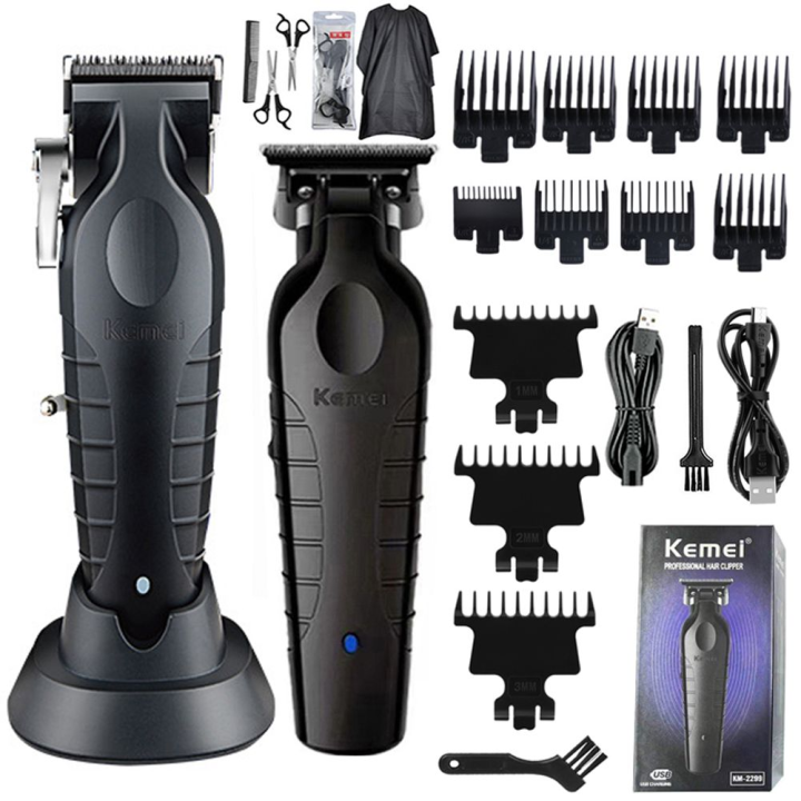 Kemei KM-2296 KM-2299 KM-1102 Professional Hair Clipper Kit Electric ...