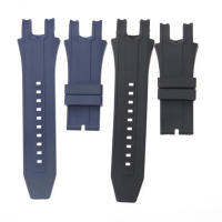 26mm High Quality Black Blue Silicone RubberWatch Band Strap Bracelet Suitable For Invicta Watch