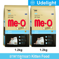 Me-O Gold Kitten Food 1.2kg (2 Bags) มีโอ โกลด์ อาหารลูกแมว สำหรับลูกแมวทุกสายพันธุ์ 1.2กก. (2 ถุง)