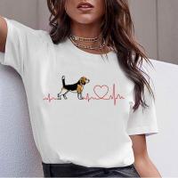 Bull Terrier Rottweiler Kawaii T Shirt Women Beagle Border Collie Malinois Funny T-shirt Cute Whippet Greyhound Tshirt Female Pipe Fittings Accessorie