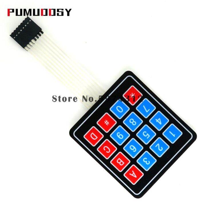 10PCS 16 Key 4X4 Membrane Switch Keypad 4X4 4*4 Matrix Array Matrix ...