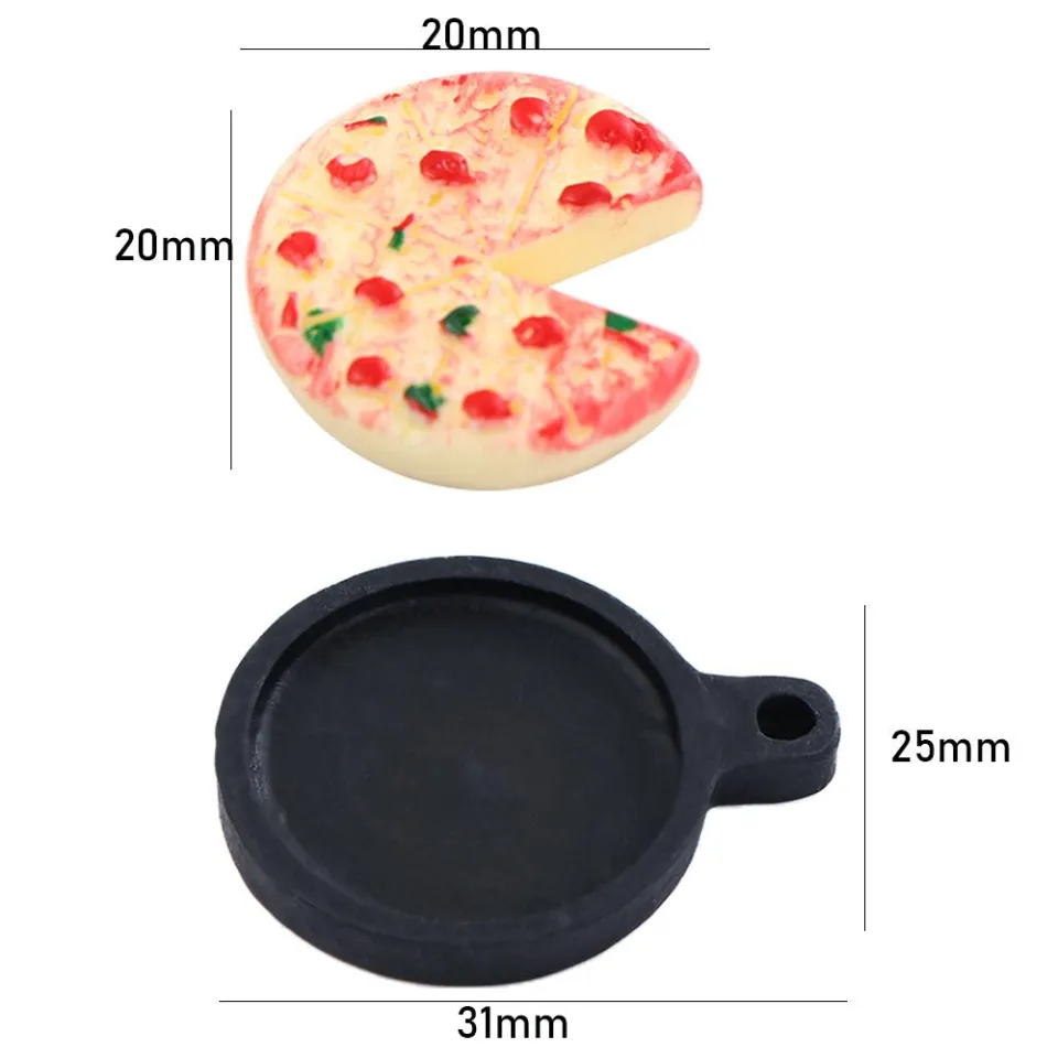 1:12 Miniature Pizza Simulation Pizza Model for Crafts Furnishings Gift