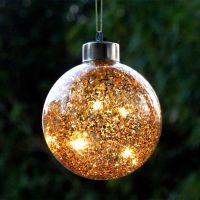 2pcs/pack Diameter 8cm Small Size Gold Silver Lighting Glass Ball Christmas Day Decoration Mall Holiday Party Hanging Globe Prop