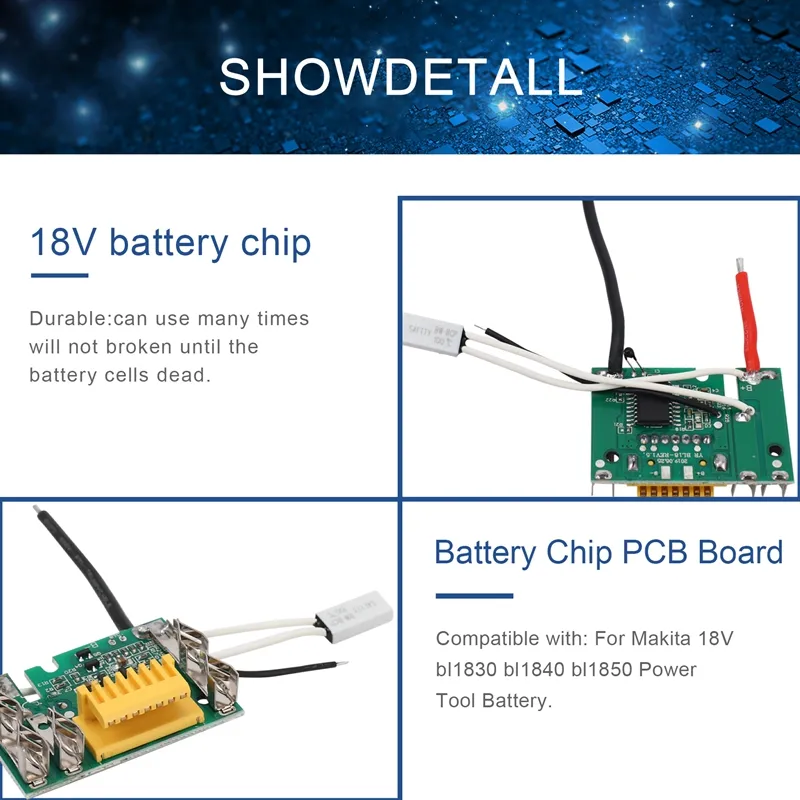 18v battery chip pcb online board replacement for makita