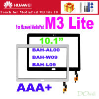 10.1 "Huawei MediaPad M3 Lite 10 BAH-AL00 BAH-W09 BAH-L09หน้าจอสัมผัส Digitizer แผงแท็บเล็ตเซ็นเซอร์แก้วเปลี่ยน