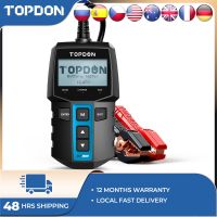 TOPDON BT100 Battery Tester Car Charger Analyzer 12V 2000CCA Voltage Battery Test Car Battery Tester Charging Cricut Load Tools