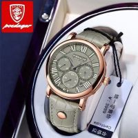 Swiss genuine leather ultra-thin waterproof calendar mens watch student Korean version business casual 2022 new authentic watch