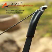 AME หัวโบว์ตรงสำหรับปกป้องปลาย30x6mm ทำจากไนลอน2/4ชิ้น