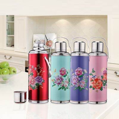 1.2l2l R Travel Thermosflask กระติกน้ำร้อนกาแฟขวดถ้วยกาแฟสแตนเลสแก้วความร้อนเย็น Preservation