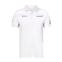 2023 New Fashion   F1 McLaren Team McLaren Short Sleeve Polo Shirt Mens Quick Dry Lapel Short Sleeve T-shirt，Size: XS-6XL Contact seller for personalized customization of name and logo