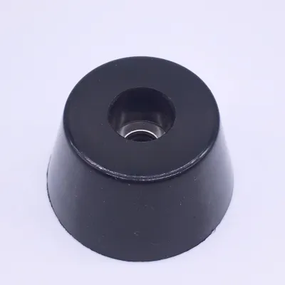 Wkooa Rubber Feet Bumpers Bushings for Furniture Rubber Pads Conical 20x16x20mm Black Pack 50