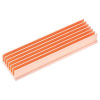 M.2 Heatsink Pure Copper NVMe M2 2280 SSD DIY 7 Fins Cooler with Thermal Pad for Desk Computer(4 Pcs)