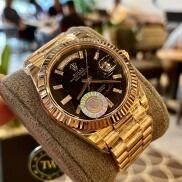 Đồng hồ nam Rolex DayDate 36mm máy cơ automatic, vỏ mạ vàng 18k