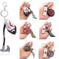 Game Of War 4 Kratos Keychain Blades of Chaos Holder Chain Men Leviathan Llavero Chaveiro Jewelry