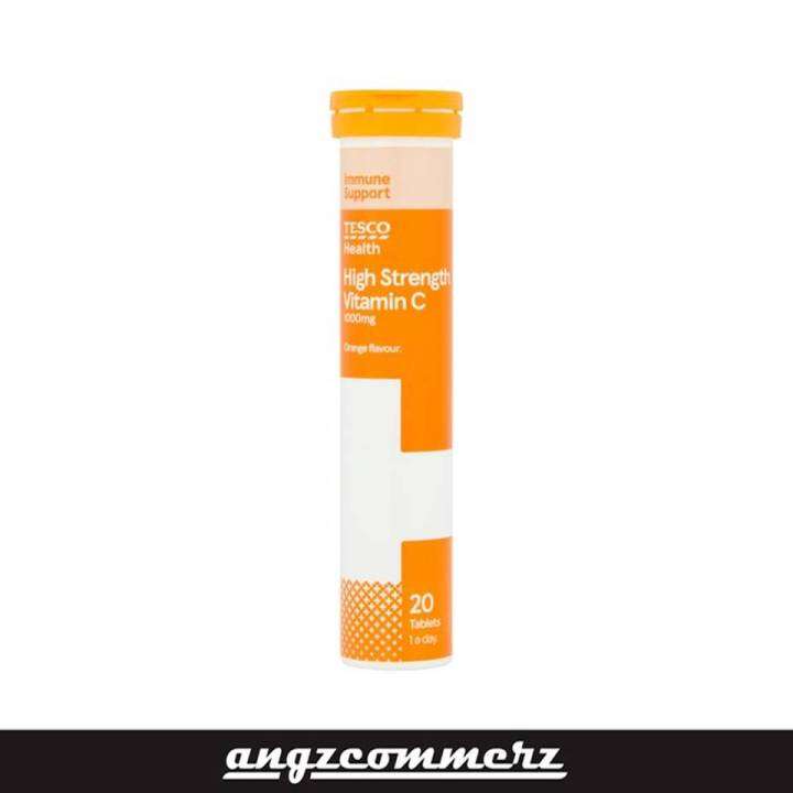 TESCO Effervescent Vit C + Zinc 20 Tablets Lazada Indonesia