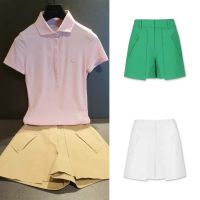 G4 summer Korean golf ladies clothing fashion all-match solid color short-sleeved outdoor sports quick-drying high-waisted shorts PING1 PXG1 Mizuno PEARLY GATES ℡