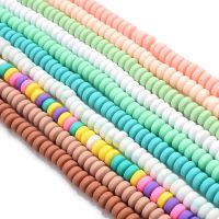 【CW】✴  Ellipse Clay Beads 7mm 10 Colors Polymer Loose Spacer Necklace Accessories Supplier