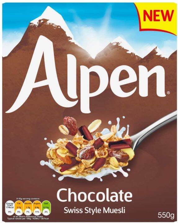 Alpen Chocolate Swiss Style Muesli 550g Lazada PH
