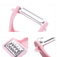 Creative Multifunctional Peeler Thickened Plastic Melon Grater Double Head Peeling Kitchen Gadget