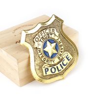 hot【DT】 Movie Accessories Jewelry POLICE BADGES Brooch Pins