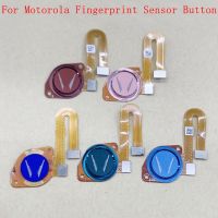 Pita Kabel Fleksibel Sensor Sidik Jari Tombol Home untuk Motorola G9 Play G9 Plus G9 Sensor Sentuh Daya Flex dengan Bagian Perbaikan Logo