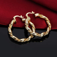 Aimarry 925 Sterling Silver 18K GoldRose Gold Round Hoop Earring For Women Charm Party Christmas Gifts Fashion Wedding Jewelry