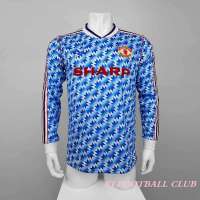 Top-quality 1991-92 Manchest United Retro Soccer Jersey Mens Long Sleeve Football Jersey