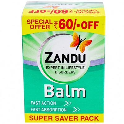 Zandu Balm ยาหม่องสมุนไพรแก้ปวดจากอินเดีย สีเขียว 50ml