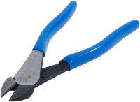 Klein Tools D2000-28 Pliers, Diagonal Cutting Pliers with Angled Head are Heavy-Duty to Cut ACSR, Screws, Nails, Most Hardened Wire, 8-Inch