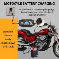 ZZOOI Battery Charger Batteries Maintainer Lightweight Trickle Chargers Charging Device for Motorcycles Lawn Tractors