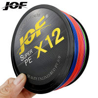 JOF 12 Strands Braided PE Fishing Line 500M 300M 100M 25-92LB Multifilament Smooth Fishing Line For Carp Fishing