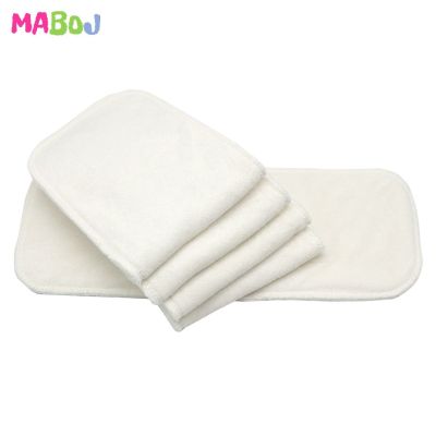 【CC】 MABOJ 5pcs Ecological Diaper 6-Layer Terry Insert Nappy Reusable Baby Infant Newborn Cover New