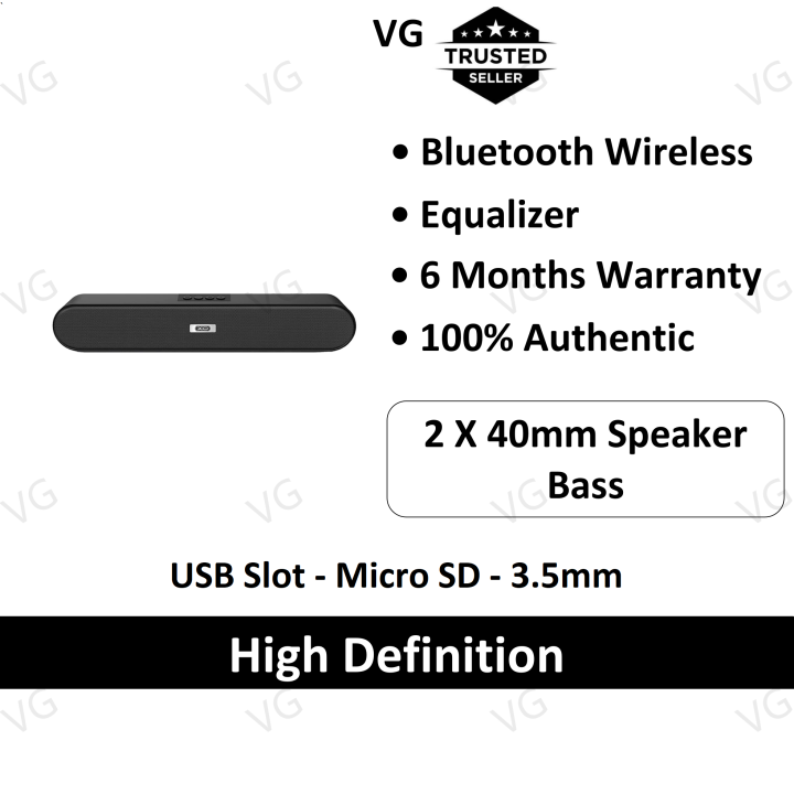 [100 ORIGINAL XO] XO F15 Wireless Bluetooth Soundbar Speaker with USB