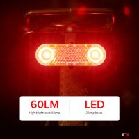 ไฟท้ายสะท้อนแสงด้านหลังจักรยาน LED สำหรับวางสัมภาระอุปกรณ์ไฟท้ายการแจ้งเตือนสะท้อนแสงเพื่อความปลอดภัยในการขับขี่ตอนกลางคืน