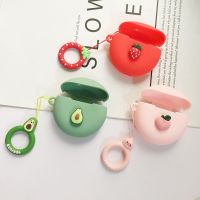 For huawei freebuds 4i 4 3 PRO4 Case Cartoon Cute Fruit Anti-lost Ring Silicon Protect Cover freebuds 4 Wireless Earphone Case Wireless Earbud Cases