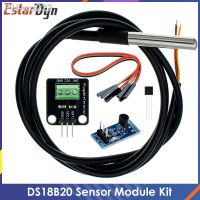 DS18B20 Temperature Sensor Module Kit Waterproof 100CM Digital Sensor Cable Stainless Steel Probe Terminal Adapter For Arduino