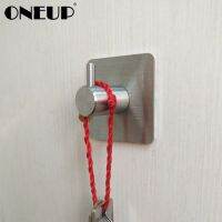 ONEUP ตะขอสแตนเลสติดกาวสำหรับตู้ครัวกุญแจที่เก็บของในบ้านที่แขวนผ้าขนหนุจัดห้องน้ำที่แขวนติดผนัง LGG3721ห้องอาบน้ำ