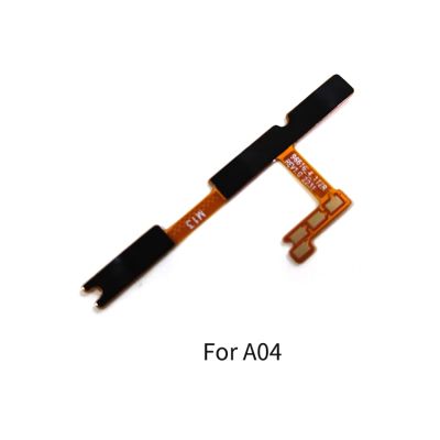 10PCS สําหรับ Samsung Galaxy A04 A04e A14 A24 A34 A54 ปุ่มปรับระดับเสียง Flex Cable สวิตช์ปุ่มด้านข้างเปิดปิดปุ่มควบคุม