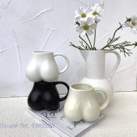Creative Ceramic Mug Milk Taste Butt Body Shape Nude Lovely Cup Handle Design Desktop Storage Home Decoration Coffee Cups