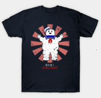 Classic Stay Puft Retro Japanese Ghostbusters T-Shirt Mens 100% Cotton Round Neck Short Sleeve T-Shirt