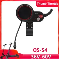 QS-S4 36V-60V Thumb Throttle LCD Display Meter for Zero 8 9 10 8X 10X Electric Scooter 6PIN Display Parts