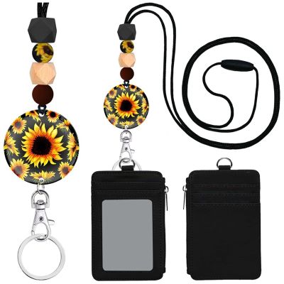 Lanyards for Id Badges and Keys, Cute ID Badge Holder with Lanyard, for Women Teacher Nurse