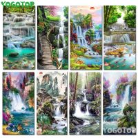 Waterfall natural Landscape 5D Diamond Painting Mosaic Big Size Rhinestone Pictures DIY Cross Stitch Full Drill Decor YY6016