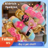 ALDRICH FASHION แฟชั่นสำหรับผู้หญิง ตุ๊กตาบาร์บี้ scrunchie สีทึบทึบ อีลาสติก เชือกมัดผม ของใหม่ อุปกรณ์เสริมผม ยางรัดผม สำหรับผู้หญิง